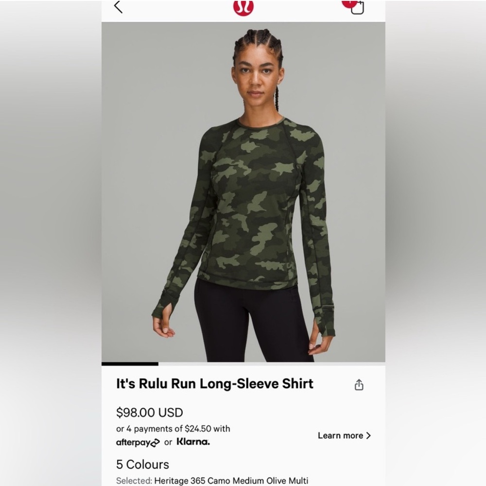 Lululemon It's Rulu Run Long-Sleeve Shirt